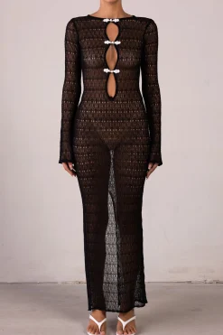 SAME Keyhole Crochet Dress- Dresses