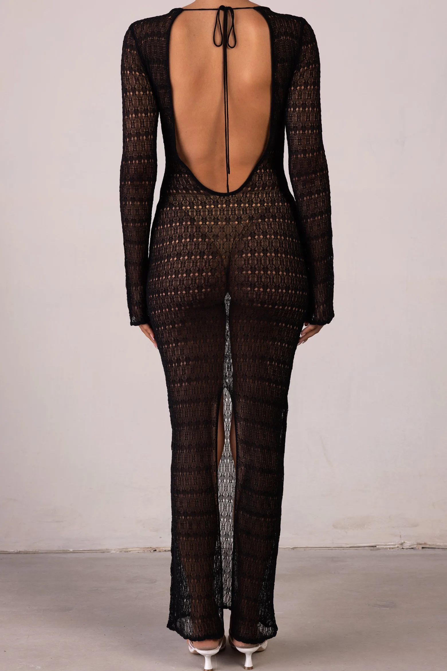 SAME Keyhole Crochet Dress- Dresses