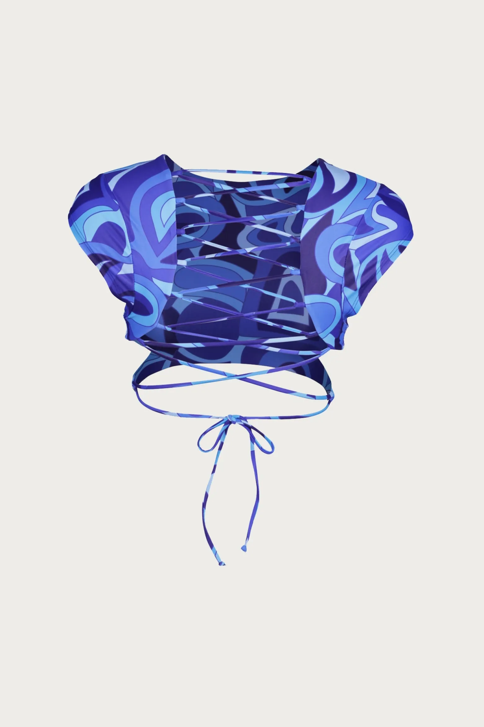 SAME Lace Up Crop Top- Under $100