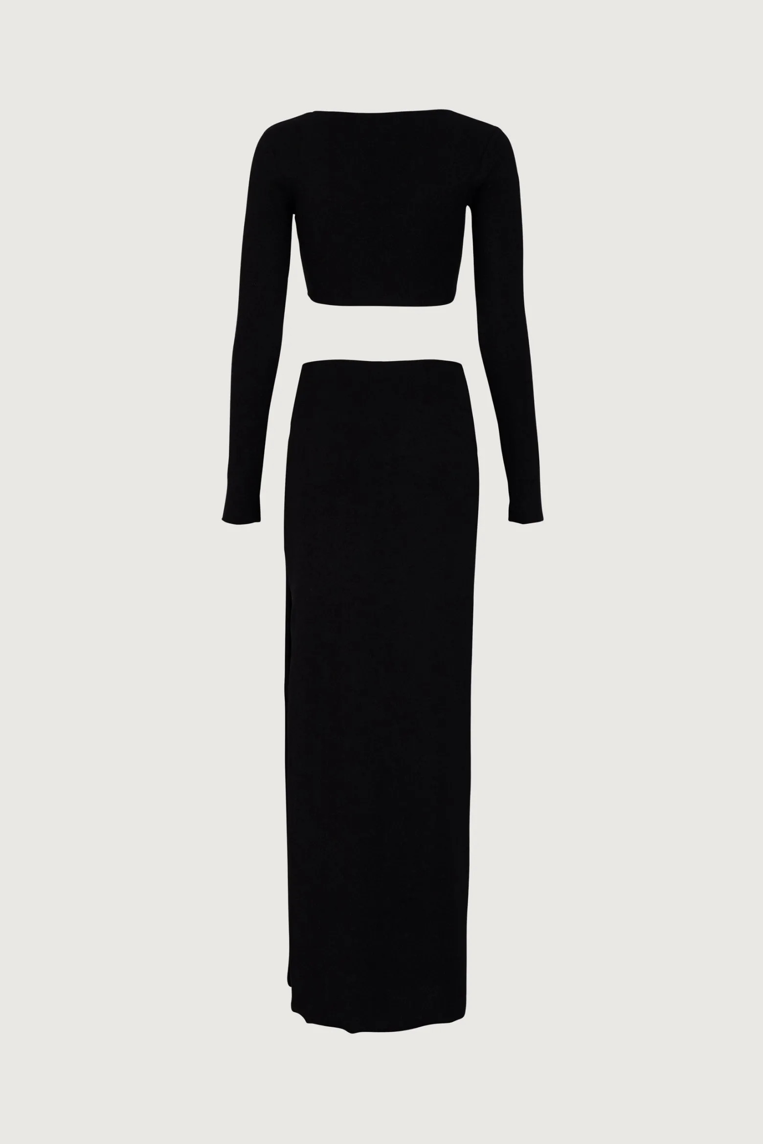 SAME Long Sleeve Cut Out Maxi Dress- Dresses