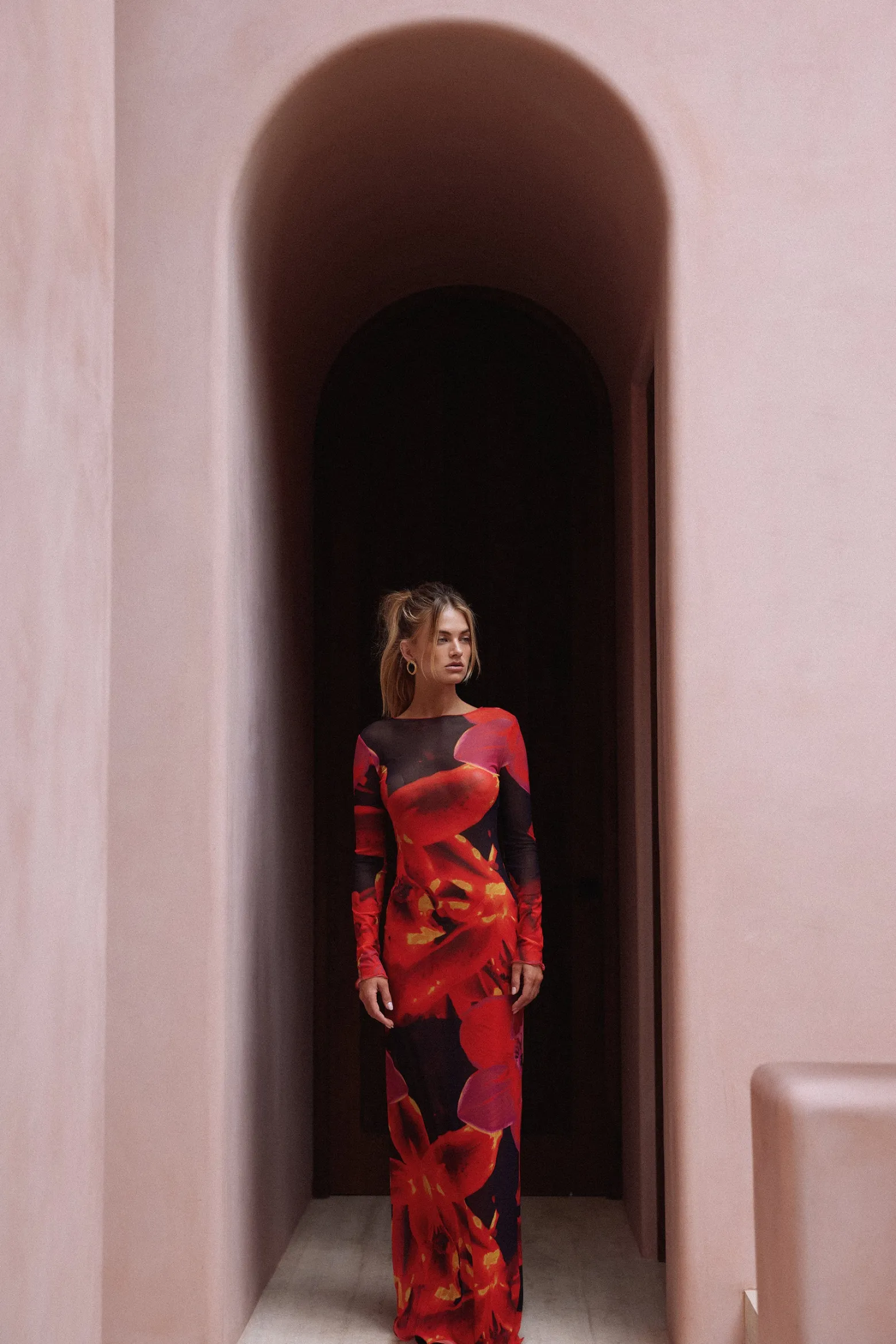 SAME Mesh Maxi Dress- Dresses