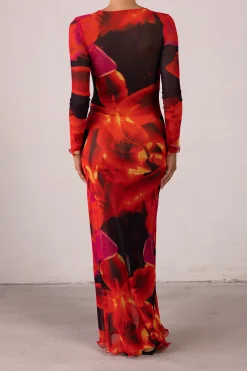 SAME Mesh Maxi Dress- Dresses