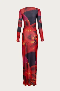 SAME Mesh Maxi Dress- Dresses