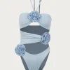 SAME Rose Cut Out One Piece-Women Women