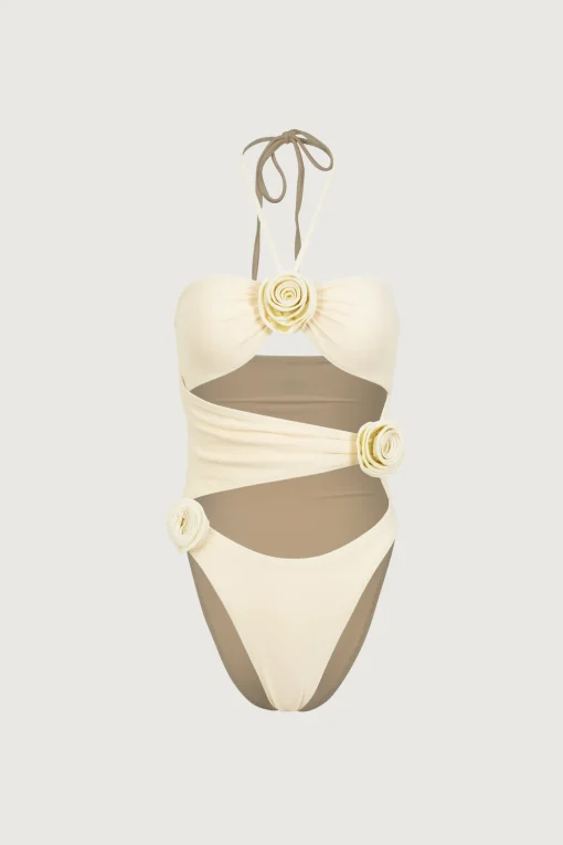 SAME Rosette Cut Out One Piece-Women Bridal | Women
