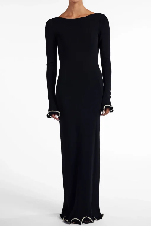 SAME Ruffle Hem Maxi Dress- Dresses