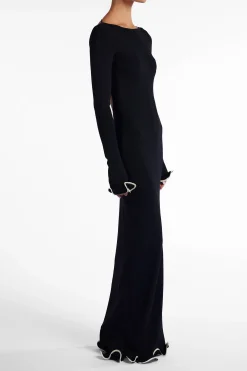 SAME Ruffle Hem Maxi Dress- Dresses