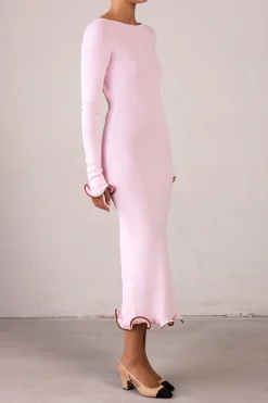 SAME Ruffle Hem Midi Dress- Dresses