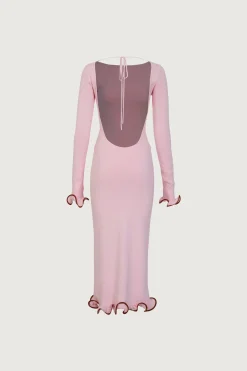 SAME Ruffle Hem Midi Dress- Dresses