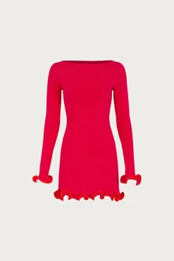 SAME Ruffle Hem Mini Dress- Dresses
