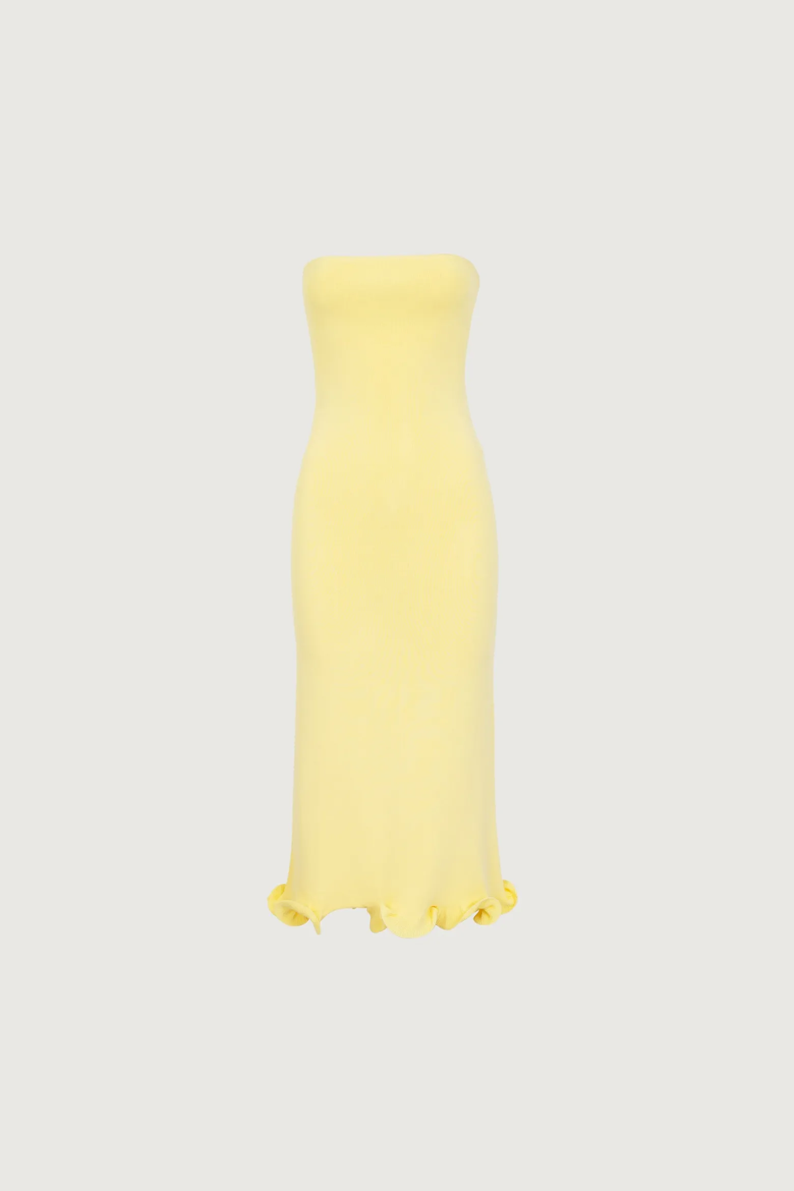 SAME Ruffle Hem Strapless Dress- Dresses