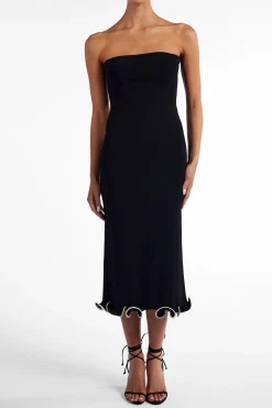 SAME Ruffle Hem Strapless Dress- Dresses