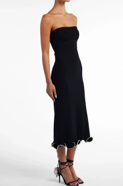 SAME Ruffle Hem Strapless Dress- Dresses