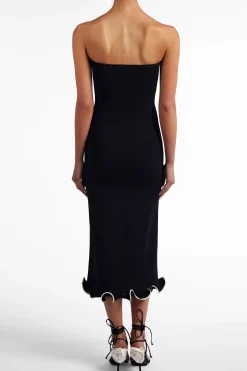 SAME Ruffle Hem Strapless Dress- Dresses