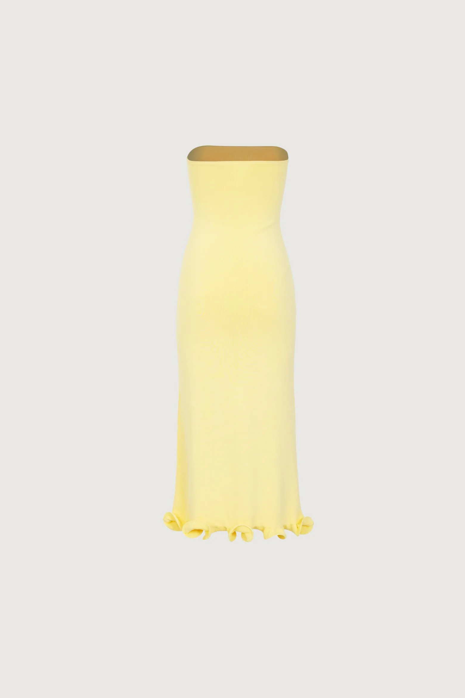 SAME Ruffle Hem Strapless Dress- Dresses