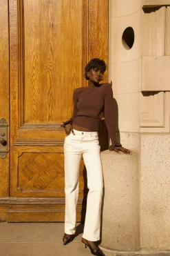 SAME Ruffle Hem Sweater- Tops