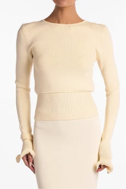 SAME Ruffle Hem Sweater- Tops
