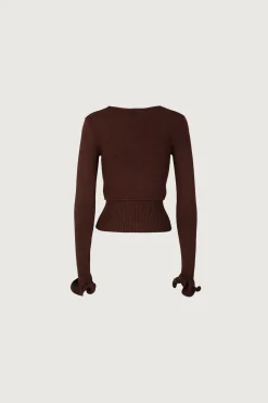 SAME Ruffle Hem Sweater- Tops