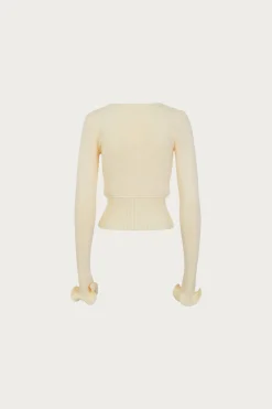 SAME Ruffle Hem Sweater- Tops