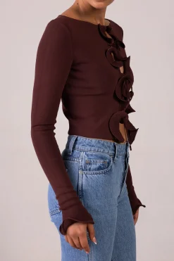 SAME Ruffle Hem Top- Tops