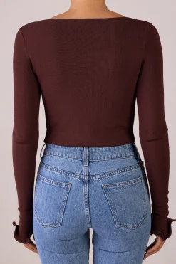 SAME Ruffle Hem Top- Tops