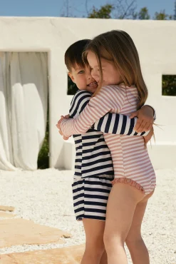 SAME ruffle rashguard one piece- Children