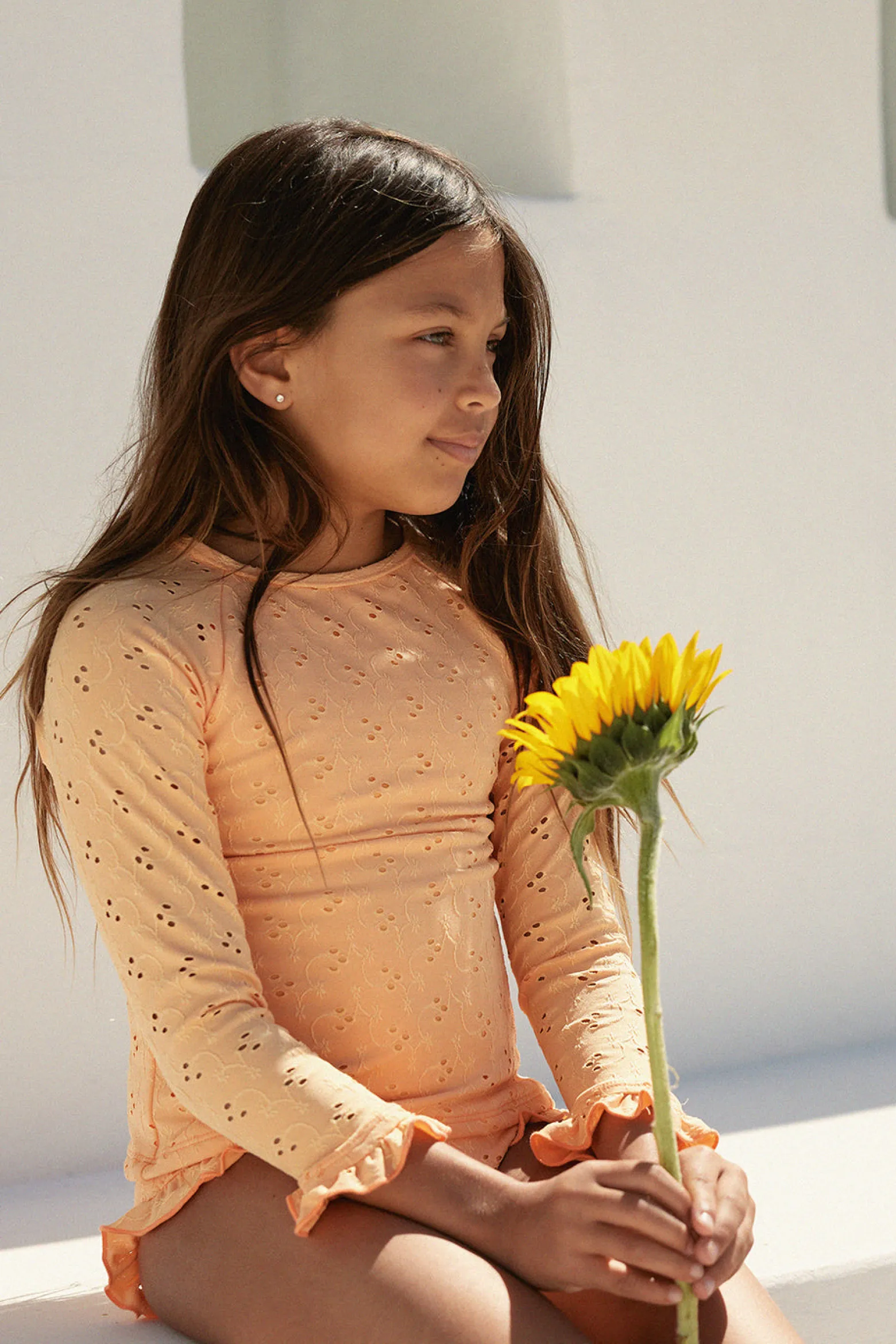 SAME ruffle rashguard one piece- Children