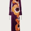 SAME Silk Floral Gown- Dresses