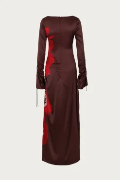 SAME Silk Floral Gown- Dresses